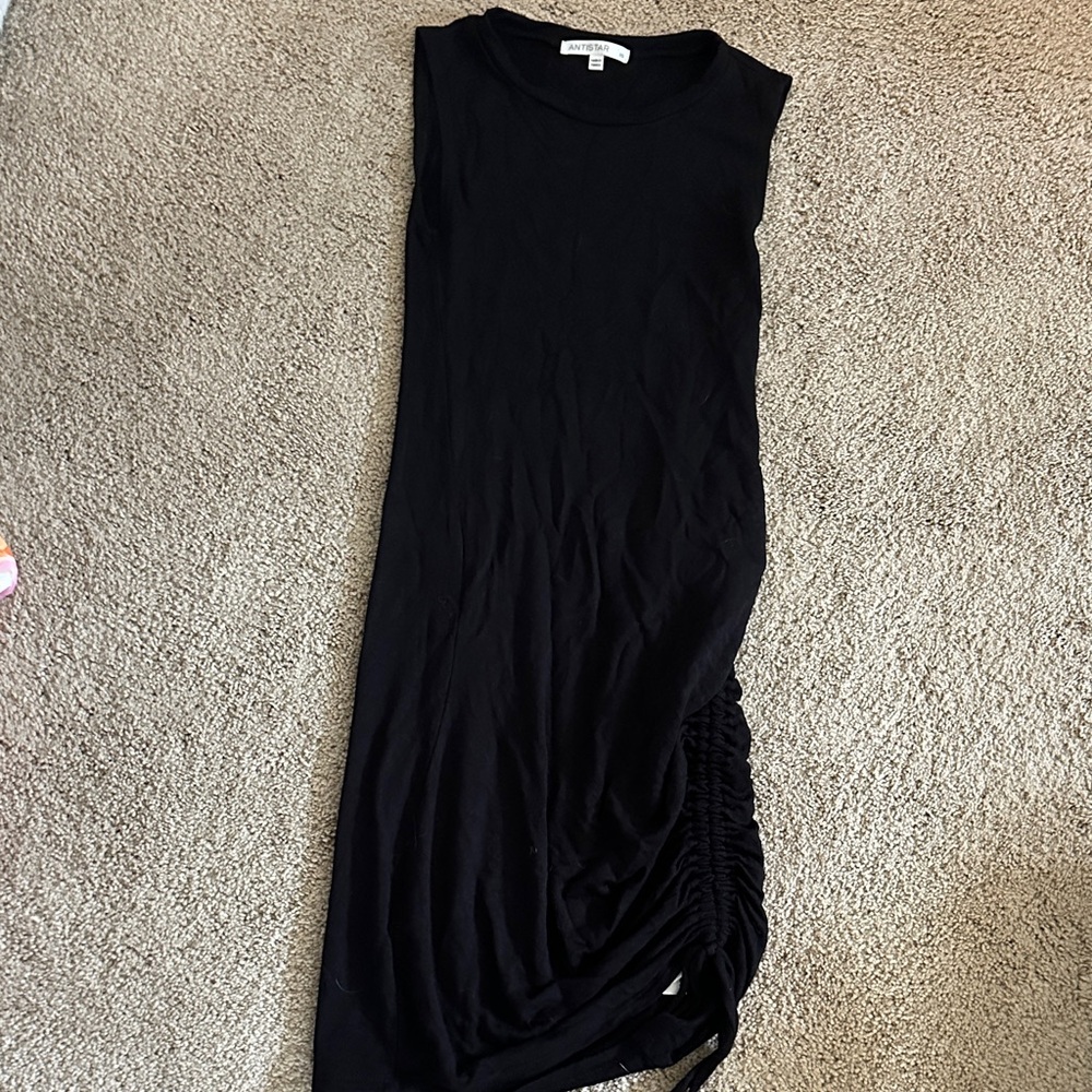 Chic Asymmetrical Black Dress